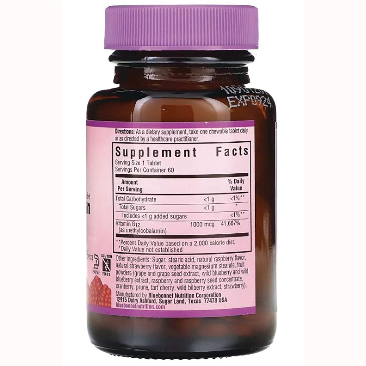 EarthSweet Chewables Methylcobalamin - Raspberry - Image 2