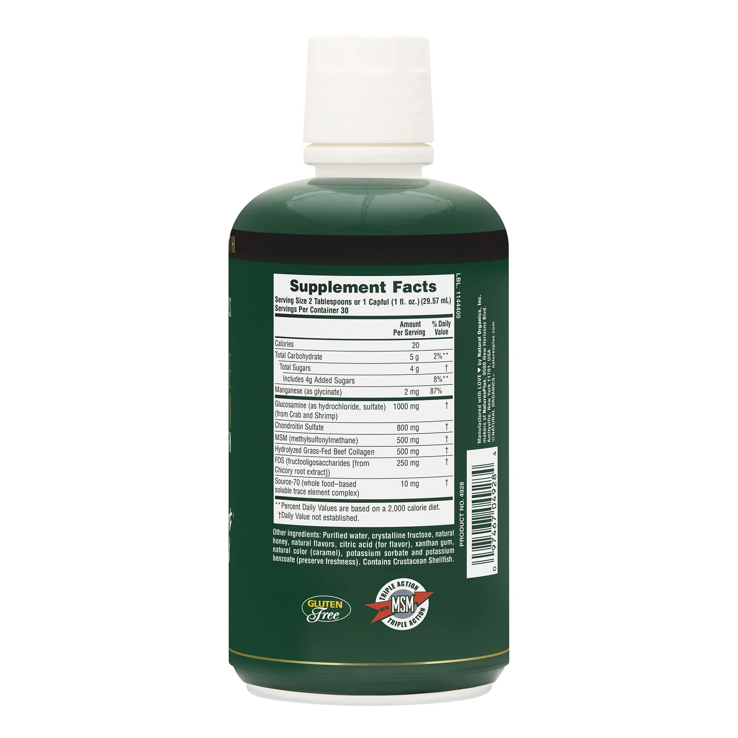 Glucosamine Chondroitn MSM Ultra RX-Joint Liquid - Honey Lemon - Image 2